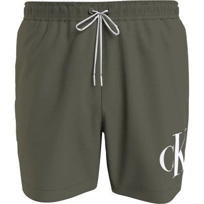бански,гащета,мъжки,бански,костюми,calvin,klein,km0km01003,swimming,shorts,green,(dusty,olive)