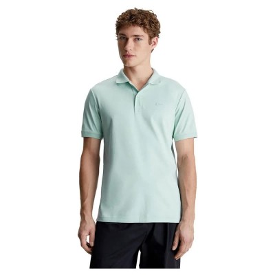 мъжки,блузи,с,яка,calvin,klein,smooth,cotton,slim,short,sleeve,polo,ghost,glacier,(green)