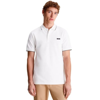 мъжки,блузи,с,яка,calvin,klein,stretch,pique,tipping,short,sleeve,polo,bright,white,(white)