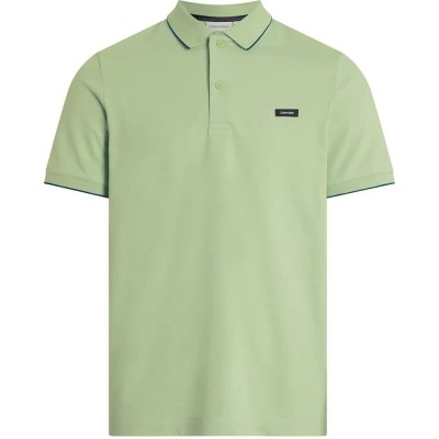 мъжки,блузи,с,яка,calvin,klein,stretch,pique,tipping,short,sleeve,polo,quiet,green,(green)