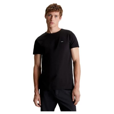 тениска,мъжки,тениски,calvin,klein,stretch,slim,fit,short,sleeve,t,shirt,black