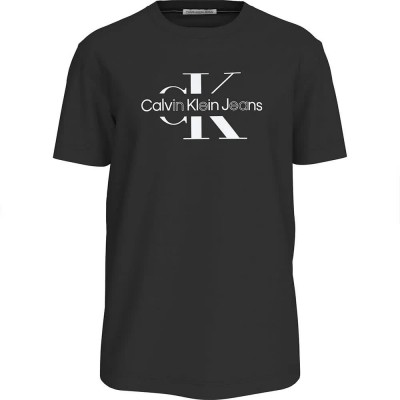 тениска,мъжки,тениски,calvin,klein,jeans,disrupted,outline,monologo,short,sleeve,t,shirt,ck,black,(black)