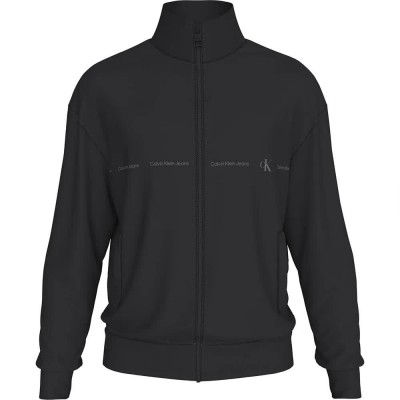 блуза,мъжки,пуловери,calvin,klein,jeans,logo,repeat,full,zip,sweatshirt,black,(ck,black)