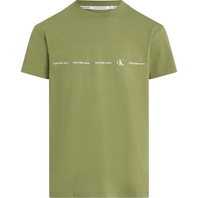 тениска,мъжки,тениски,calvin,klein,jeans,logo,repeat,short,sleeve,t,shirt,green