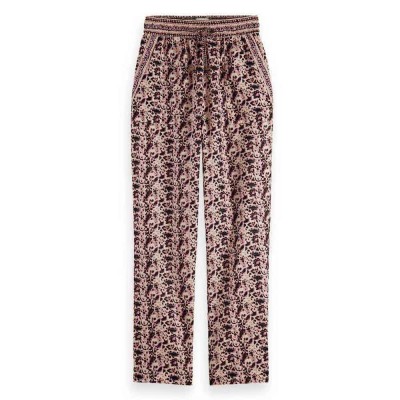 панталони,дамски,панталони,scotch,&,soda,block,print,beach,pants,block,floral,(brown)