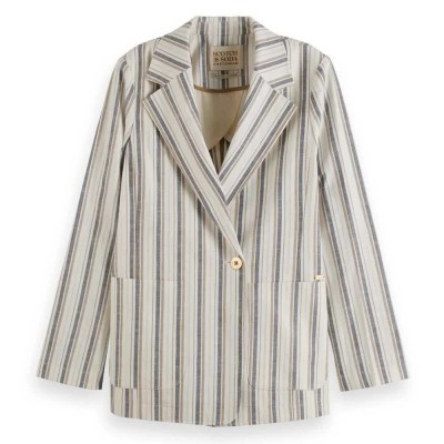 сако,дамски,сака,scotch,&,soda,lurex,linen,blend,blazer,beige