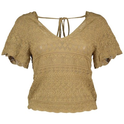 блуза,дамски,пуловери,дамски,плетени,дрехи,scotch,&,soda,metallic,pointelle,sweater,brown