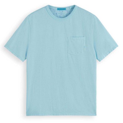тениска,мъжки,тениски,scotch,&,soda,garment,dye,pocket,short,sleeve,t,shirt,blue