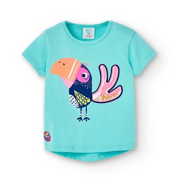 тениска,детски,тениски,boboli,248015,short,sleeve,t,shirt,blue,(pacific)
