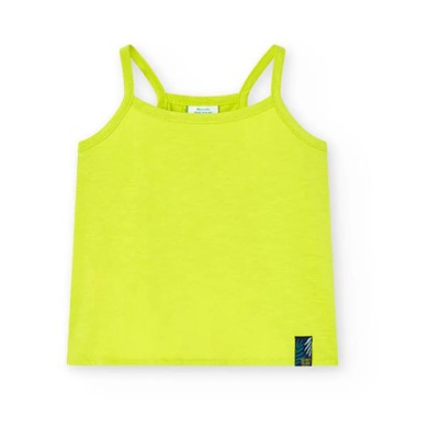 тениска,детски,тениски,boboli,458119,sleeveless,t,shirt,yellow,(anisette)