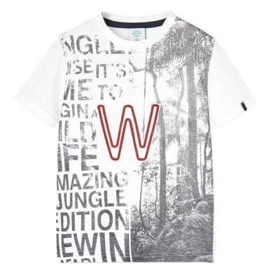 тениска,детски,тениски,boboli,518048,short,sleeve,t,shirt,white,(off,white)