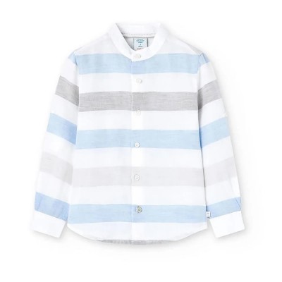 риза,с,дълъг,ръкав,детски,ризи,boboli,738233,long,sleeve,shirt,white,(stripes)