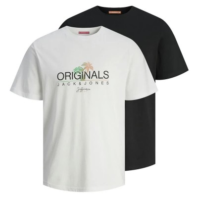 тениска,детски,тениски,jack,&,jones,casey,short,sleeve,t,shirt,2,units,white,(bright,white,pack,w,black)