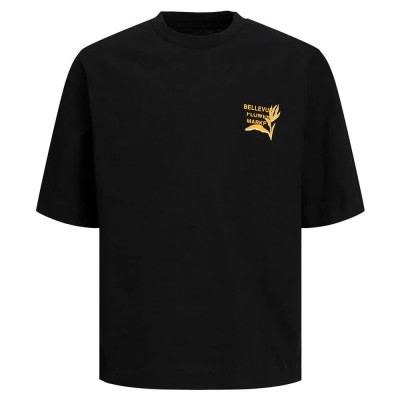 тениска,детски,тениски,jack,&,jones,faro,back,short,sleeve,t,shirt,black,(black,fit,volume)