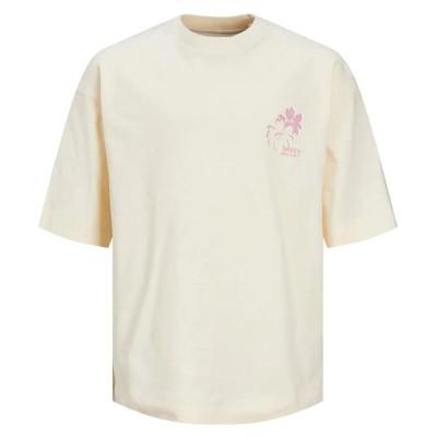 тениска,детски,тениски,jack,&,jones,faro,back,short,sleeve,t,shirt,buttercream,fit,volume,(beige)