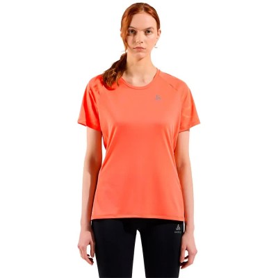 тениска,дамски,тениски,odlo,essential,print,short,sleeve,t,shirt,living,coral,(orange)
