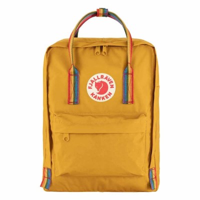 раница,раници,fjällräven,kånken,rainbow,16l,backpack,yellow,(ochre,rainbow,pattern)