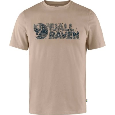 тениска,мъжки,тениски,fjällräven,lush,logo,short,sleeve,t,shirt,fossil,(beige)