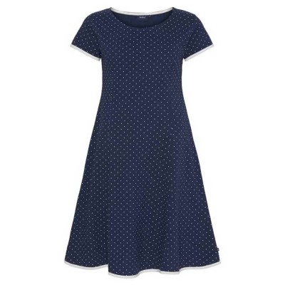 рокля,дамски,поли,и,рокли,sea,ranch,dot,short,sleeve,long,dress,sr,navy,white,(blue)