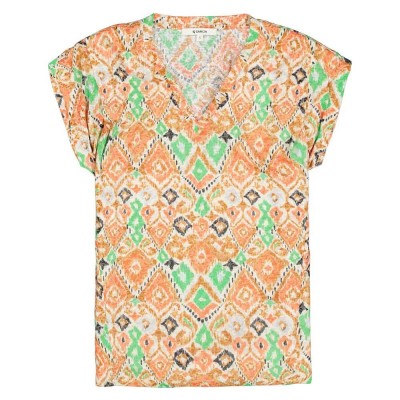 тениска,дамски,тениски,garcia,p40202,short,sleeve,v,neck,t,shirt,orange,(dusky,peach)