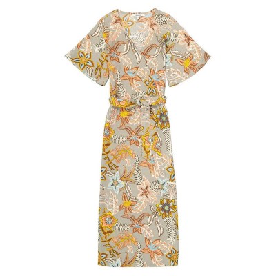 рокля,дамски,поли,и,рокли,garcia,q40081,short,sleeve,long,dress,seagrass