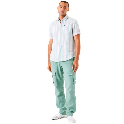 риза,с,къс,ръкав,мъжки,ризи,garcia,q41092,short,sleeve,shirt,stripe,blue,(blue)