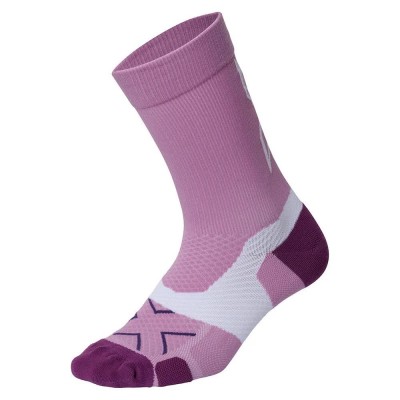 чорапи,мъжки,чорапи,2xu,vectr,light,cushion,crew,socks,pastel,pink,wood,violet,(pink)