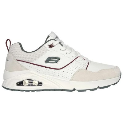 маратонки,мъжки,маратонки,skechers,uno,trainers,white,leather,suede,green,mesh,burg,trim,(white)
