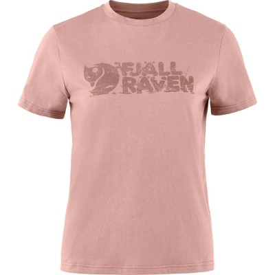 тениска,дамски,тениски,fjällräven,lush,logo,short,sleeve,t,shirt,chalk,rose,(pink)