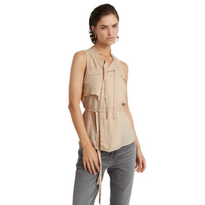 тениска,дамски,тениски,g,star,d24591,d572,sleeveless,t,shirt,beige