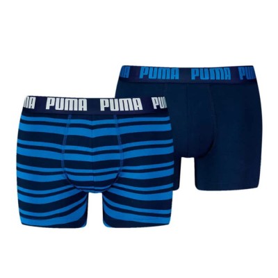 боксерки,мъжко,бельо,puma,everyday,heritage,stripe,boxers,2,units,true,blue,combo,(multicolor)