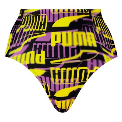 дамски,бански,костюми,puma,swim,printed,high,waist,bikini,bottom,multicolor,(black,combo)
