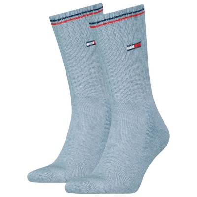 чорапи,мъжки,чорапи,tommy,hilfiger,iconic,crew,socks,2,pairs,grey,(light,blue,melange)