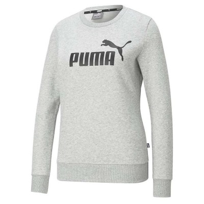 блуза,дамски,блузи,puma,essential,logo,crew,sweatshirt,grey,(light,grey,heather)