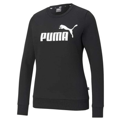 блуза,дамски,блузи,puma,essential,logo,crew,sweatshirt,puma,black,(black)