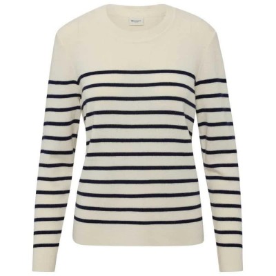 тениска,дамски,тениски,redgreen,kirsty,long,sleeve,t,shirt,off,white,stripe,(beige)