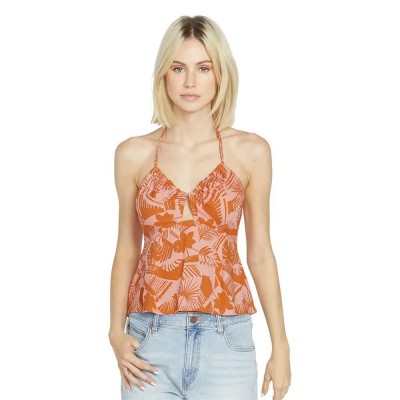 дамски,блузи,дамски,ризи,volcom,lets,luau,shirt,orange,(burnt,sienna)