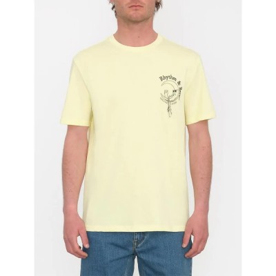 тениска,мъжки,тениски,volcom,rhythm,1991,bsc,short,sleeve,t,shirt,aura,yellow,(yellow)
