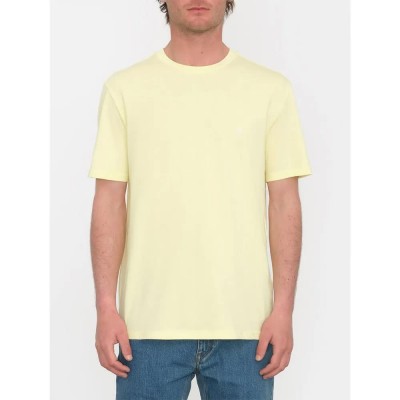 тениска,мъжки,тениски,volcom,stone,blanks,basic,short,sleeve,t,shirt,aura,yellow,(yellow)
