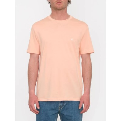 тениска,мъжки,тениски,volcom,stone,blanks,basic,short,sleeve,t,shirt,salmon,(orange)