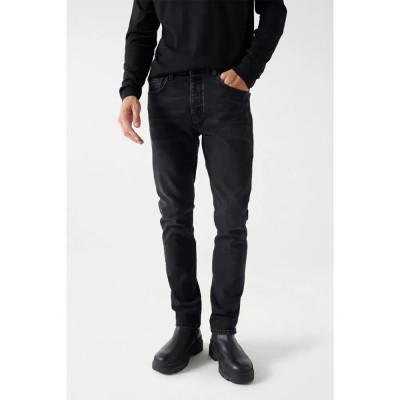 дънки,мъжки,панталони,salsa,jeans,21008261,slim,fit,low,waist,jeans,black,(black)