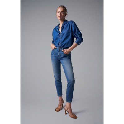 дънки,дамски,панталони,salsa,jeans,true,cropped,slim,jeans,blue