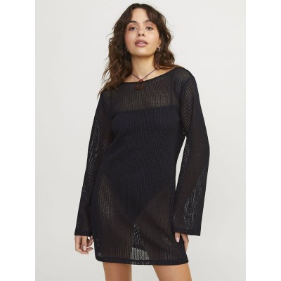рокля,дамски,поли,и,рокли,jack,&,jones,grace,long,sleeve,midi,dress,black