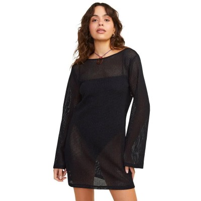 рокля,дамски,поли,и,рокли,jack,&,jones,grace,long,sleeve,short,dress,black,(black)