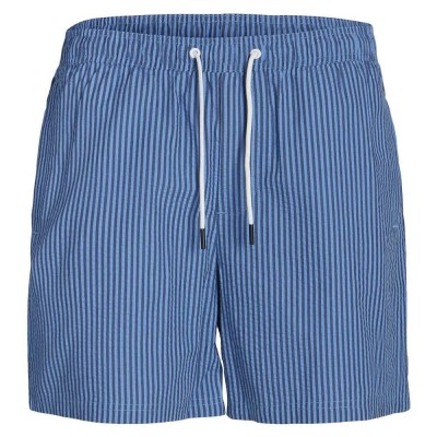 бански,гащета,мъжки,бански,костюми,jack,&,jones,seersucker,swimming,shorts,blue,(pacific,coast)
