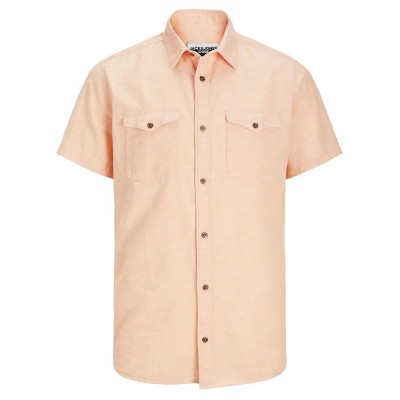 риза,с,къс,ръкав,мъжки,ризи,jack,&,jones,sheridan,linen,blend,short,sleeve,shirt,beige,(apricot,ice)