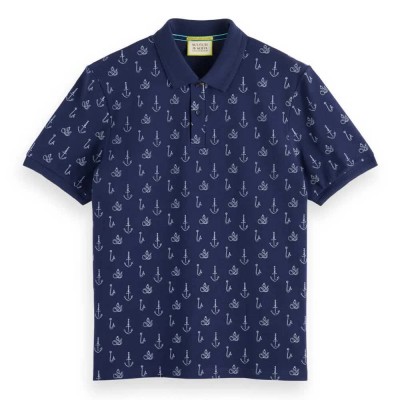 мъжки,блузи,с,яка,scotch,&,soda,175555,short,sleeve,polo,navy,blue,(blue)