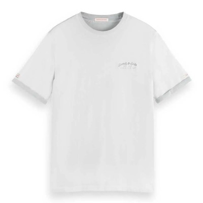 тениска,мъжки,тениски,scotch,&,soda,175561,short,sleeve,t,shirt,white
