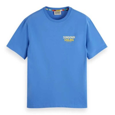 тениска,мъжки,тениски,scotch,&,soda,175568,short,sleeve,t,shirt,blue