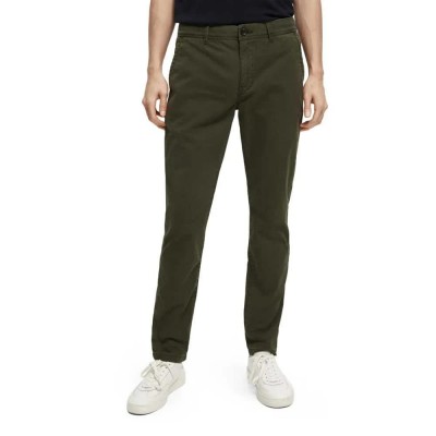 панталони,тип,чино,мъжки,панталони,scotch,&,soda,essentials,stuart,regular,slim,fit,chino,pants,military,(green)